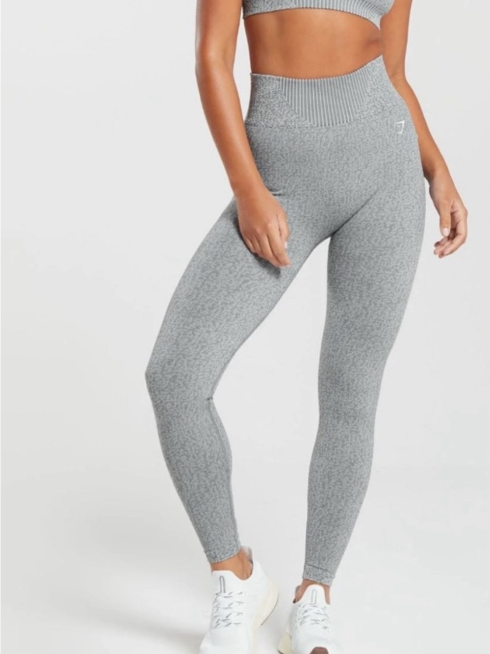 Gymshark Marl Seamless High-Waist Gray Leggings